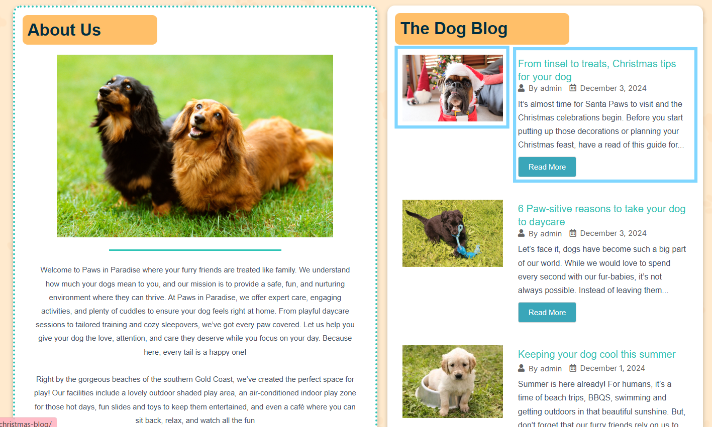 image of original home page design